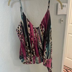 Cute pink black and leopard top